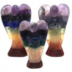 Chakra Carved Gemstone Angel